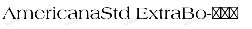 AmericanaStd ExtraBo字体转换